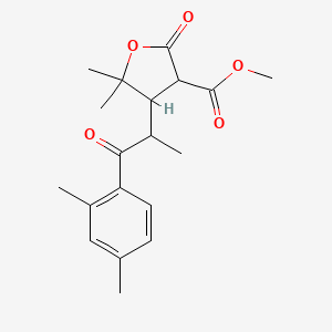 Methyl 4-[2-(2,4-dimethylphenyl)-1-methyl-2-oxoethyl]-5,5-dimethyl-2-oxotetrahydro-3-furancarboxylate