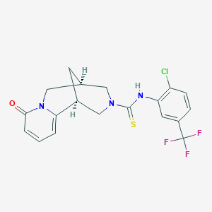 (1S,5R)-N-[2-chloro-5-(trifluoromethyl)phenyl]-8-oxo-1,5,6,8-tetrahydro-2H-1,5-methanopyrido[1,2-a][1,5]diazocine-3(4H)-carbothioamide