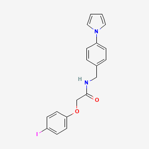 molecular formula C19H17IN2O2 B11063732 2-(4-iodophenoxy)-N-[4-(1H-pyrrol-1-yl)benzyl]acetamide 