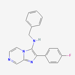 molecular formula C19H15FN4 B11063735 N-benzyl-2-(4-fluorophenyl)imidazo[1,2-a]pyrazin-3-amine 