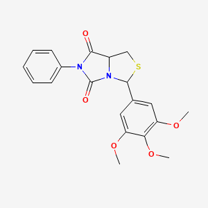 6-phenyl-3-(3,4,5-trimethoxyphenyl)-1H-imidazo[1,5-c][1,3]thiazole-5,7(6H,7aH)-dione