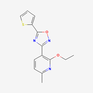 Pyridine, 2-ethoxy-6-methyl-3-(5-thiophen-2-yl-[1,2,4]oxadiazol-3-yl)-