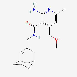 N-[(Adamantan-1-YL)methyl]-2-amino-4-(methoxymethyl)-6-methylpyridine-3-carboxamide