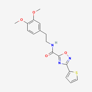 N-[2-(3,4-dimethoxyphenyl)ethyl]-3-(2-thienyl)-1,2,4-oxadiazole-5-carboxamide