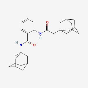 molecular formula C29H38N2O2 B11063948 N-1-adamantyl-2-[(1-adamantylacetyl)amino]benzamide 