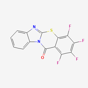 1,2,3,4-Tetrafluoro-12H-benzimidazo[2,1-b][1,3]benzothiazin-12-one