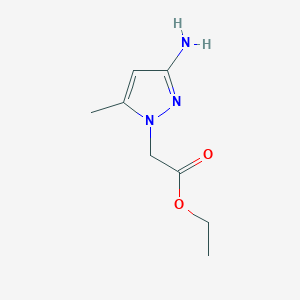 molecular formula C8H13N3O2 B11063996 Ethyl 2-(3-amino-5-methyl-1H-pyrazol-1-yl)acetate 