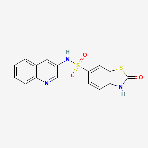 2-oxo-N-(quinolin-3-yl)-2,3-dihydro-1,3-benzothiazole-6-sulfonamide