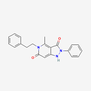 4-methyl-5-phenethyl-2-phenyl-1H-pyrazolo[4,3-c]pyridine-3,6(2H,5H)-dione