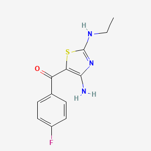 [4-Amino-2-(ethylamino)-1,3-thiazol-5-yl](4-fluorophenyl)methanone