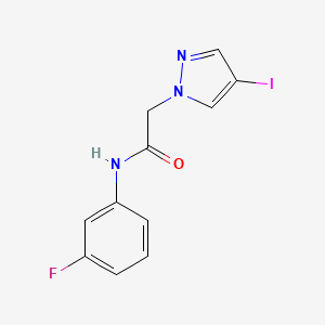 N-(3-fluorophenyl)-2-(4-iodo-1H-pyrazol-1-yl)acetamide