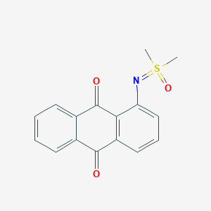 1-{[Dimethyl(oxido)-lambda~6~-sulfanylidene]amino}anthracene-9,10-dione