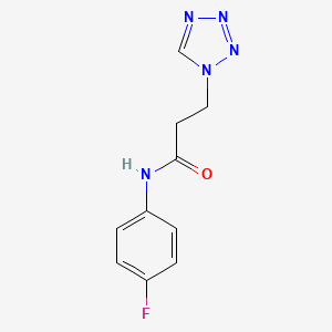 N-(4-fluorophenyl)-3-(1H-tetrazol-1-yl)propanamide