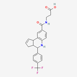 3-[({4-[4-(Trifluoromethyl)phenyl]-3A,4,5,9B-tetrahydro-3H-cyclopenta[C]quinolin-8-YL}carbonyl)amino]propanoic acid