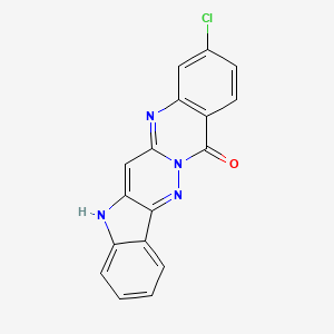 molecular formula C17H9ClN4O B11064223 17-chloro-1,2,10,14-tetrazapentacyclo[11.8.0.03,11.04,9.015,20]henicosa-2,4,6,8,11,13,15(20),16,18-nonaen-21-one 