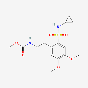 Methyl {2-[2-(cyclopropylsulfamoyl)-4,5-dimethoxyphenyl]ethyl}carbamate