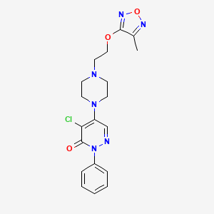 4-chloro-5-(4-{2-[(4-methyl-1,2,5-oxadiazol-3-yl)oxy]ethyl}piperazin-1-yl)-2-phenylpyridazin-3(2H)-one