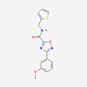 3-(3-methoxyphenyl)-N-(thiophen-2-ylmethyl)-1,2,4-oxadiazole-5-carboxamide