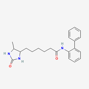 N-biphenyl-2-yl-6-(5-methyl-2-oxoimidazolidin-4-yl)hexanamide