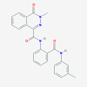 3-methyl-N-{2-[(3-methylphenyl)carbamoyl]phenyl}-4-oxo-3,4-dihydrophthalazine-1-carboxamide