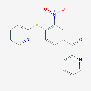 [3-Nitro-4-(pyridin-2-ylsulfanyl)phenyl](pyridin-2-yl)methanone