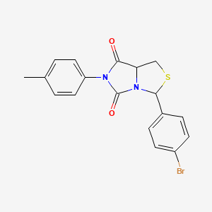 3-(4-bromophenyl)-6-(4-methylphenyl)-1H-imidazo[1,5-c][1,3]thiazole-5,7(6H,7aH)-dione