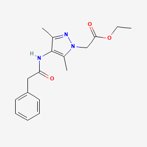 ethyl {3,5-dimethyl-4-[(phenylacetyl)amino]-1H-pyrazol-1-yl}acetate