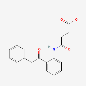 Methyl 4-oxo-4-[2-(2-phenylacetyl)anilino]butanoate