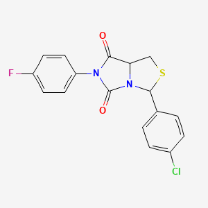 3-(4-chlorophenyl)-6-(4-fluorophenyl)-1H-imidazo[1,5-c][1,3]thiazole-5,7(6H,7aH)-dione