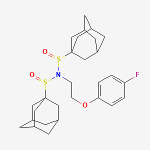 N-(1-adamantylsulfinyl)-N-[2-(4-fluorophenoxy)ethyl]adamantane-1-sulfinamide