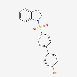 molecular formula C20H16BrNO2S B11064463 1-[(4'-Bromobiphenyl-4-yl)sulfonyl]indoline 