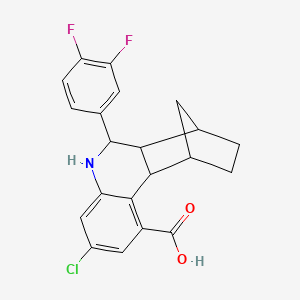 3-Chloro-6-(3,4-difluorophenyl)-5,6,6a,7,8,9,10,10a-octahydro-7,10-methanophenanthridine-1-carboxylic acid