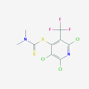 2,3,6-Trichloro-5-(trifluoromethyl)pyridin-4-yl dimethylcarbamodithioate