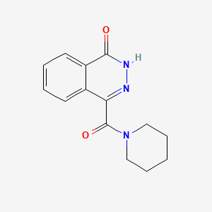 molecular formula C14H15N3O2 B11064533 2H-Phthalazin-1-one, 4-(piperidine-1-carbonyl)- 