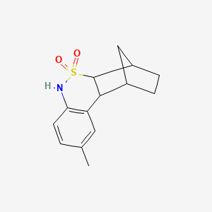 9-methyl-2,3,4,4a,6,10b-hexahydro-1H-1,4-methanodibenzo[c,e][1,2]thiazine 5,5-dioxide