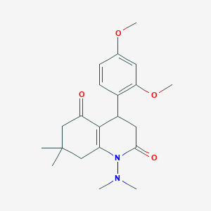 4-(2,4-dimethoxyphenyl)-1-(dimethylamino)-7,7-dimethyl-4,6,7,8-tetrahydroquinoline-2,5(1H,3H)-dione