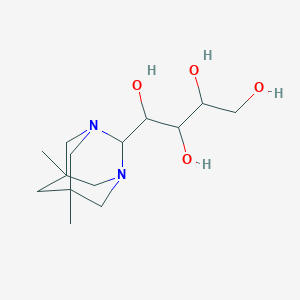 1-(5,7-Dimethyl-1,3-diazatricyclo[3.3.1.13,7]decan-2-yl)butane-1,2,3,4-tetrol