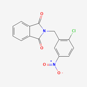 molecular formula C15H9ClN2O4 B11064658 2-(2-chloro-5-nitrobenzyl)-1H-isoindole-1,3(2H)-dione 