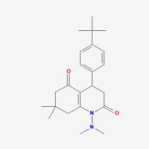 4-(4-tert-butylphenyl)-1-(dimethylamino)-7,7-dimethyl-4,6,7,8-tetrahydroquinoline-2,5(1H,3H)-dione