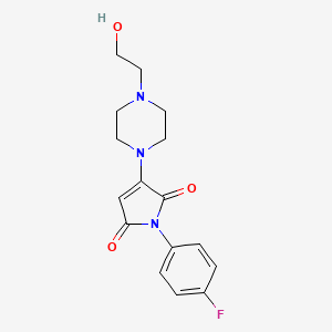 1-(4-fluorophenyl)-3-[4-(2-hydroxyethyl)piperazin-1-yl]-1H-pyrrole-2,5-dione