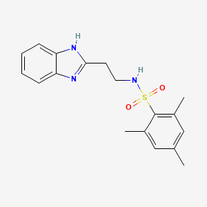 N-[2-(1H-benzimidazol-2-yl)ethyl]-2,4,6-trimethylbenzenesulfonamide