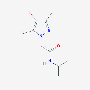 2-(4-iodo-3,5-dimethyl-1H-pyrazol-1-yl)-N-(propan-2-yl)acetamide