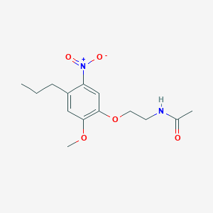 N-[2-(2-methoxy-5-nitro-4-propylphenoxy)ethyl]acetamide