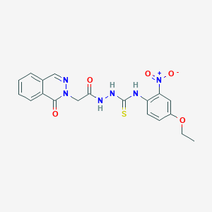 N-(4-ethoxy-2-nitrophenyl)-2-[(1-oxophthalazin-2(1H)-yl)acetyl]hydrazinecarbothioamide