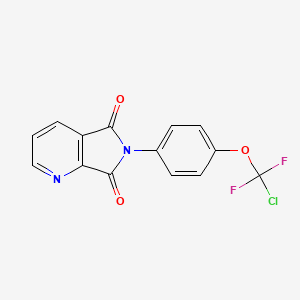 6-{4-[chloro(difluoro)methoxy]phenyl}-5H-pyrrolo[3,4-b]pyridine-5,7(6H)-dione