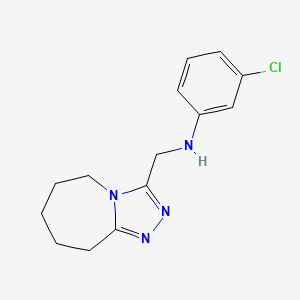 3-chloro-N-(6,7,8,9-tetrahydro-5H-[1,2,4]triazolo[4,3-a]azepin-3-ylmethyl)aniline