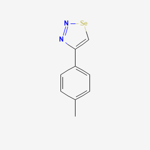 molecular formula C9H8N2Se B11064953 4-(4-Methylphenyl)-1,2,3-selenadiazole CAS No. 27892-74-6