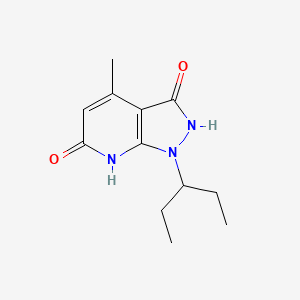 Pyrazolo[3,4-b]pyridin-6-one, 1-(1-ethylpropyl)-3-hydroxy-4-methyl-1,7-dihydro-