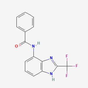 N-[2-(trifluoromethyl)-1H-benzimidazol-4-yl]benzamide