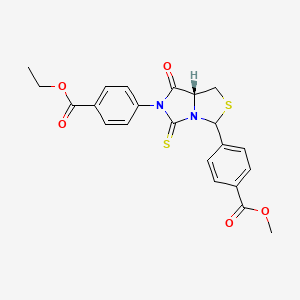 ethyl methyl 4,4'-[(7aR)-7-oxo-5-thioxodihydro-1H-imidazo[1,5-c][1,3]thiazole-3,6(5H)-diyl]dibenzoate